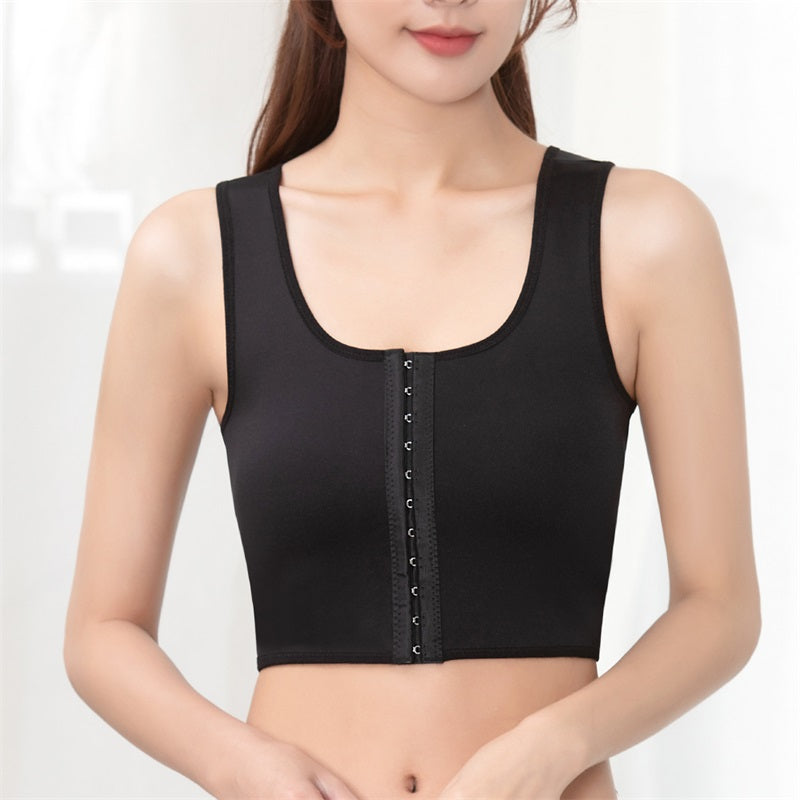 Wireless Breast Flat Belly Bra Body Corset Crop Shapewear Cami Tank Top