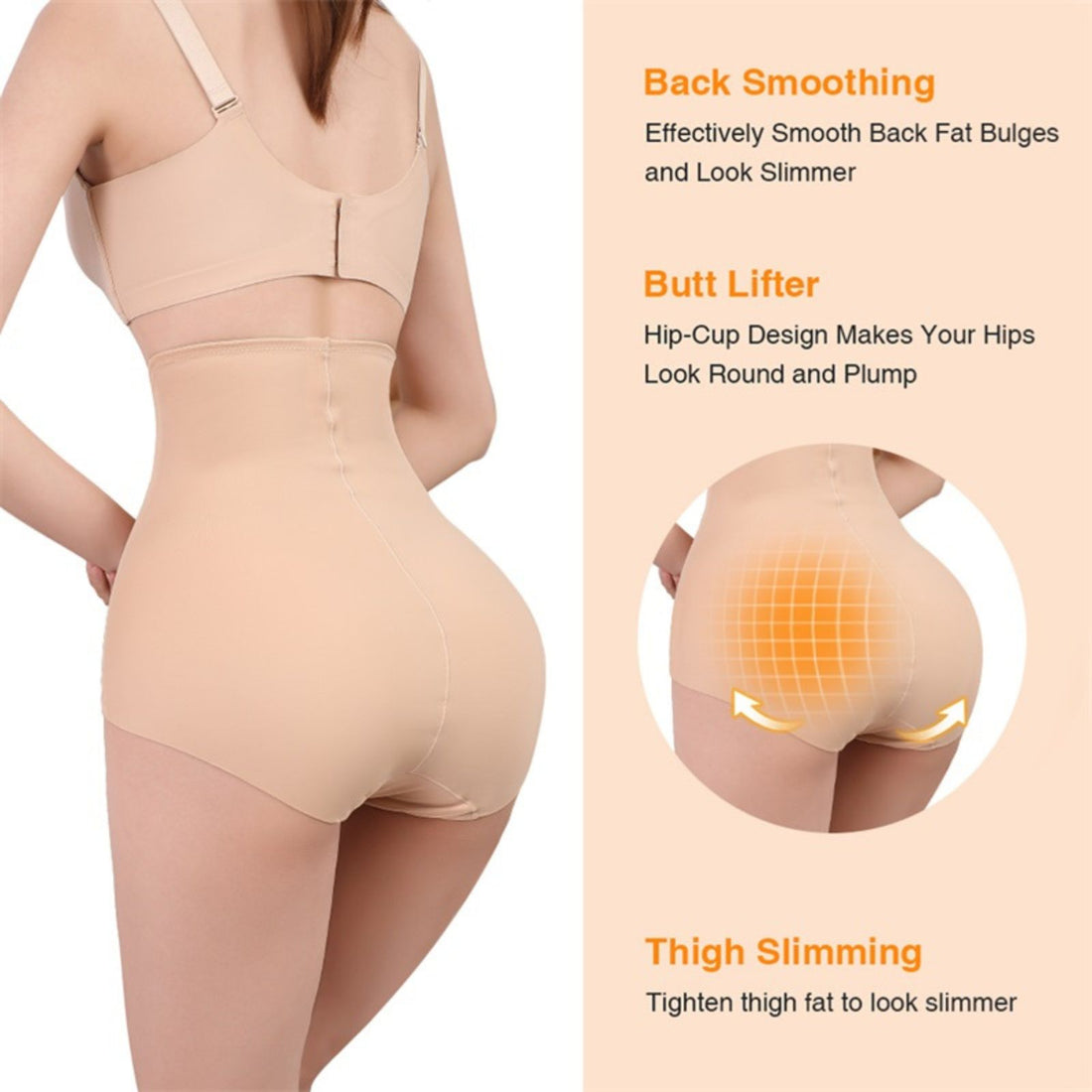 Women Fullbody Seamless High Waist Panties Shaper Plus Size Body Shapewear