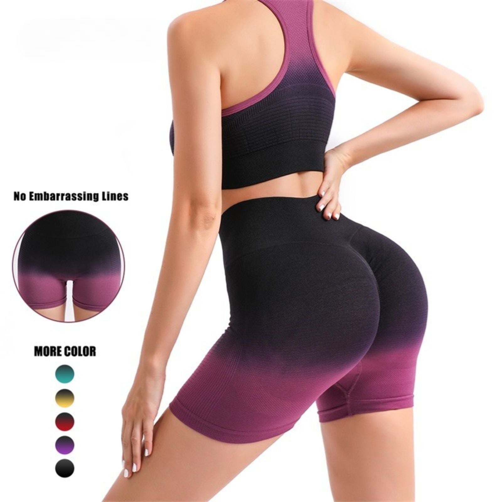 Women’s Butt Lift Yoga Shorts Seamless Fitness Gym Leggings