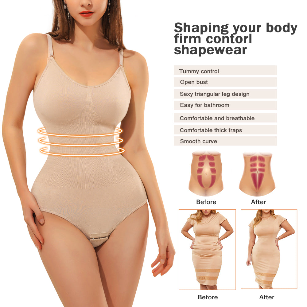 Women’s Compression Bodysuit Full Body Waist Trainer Shaper Underwear