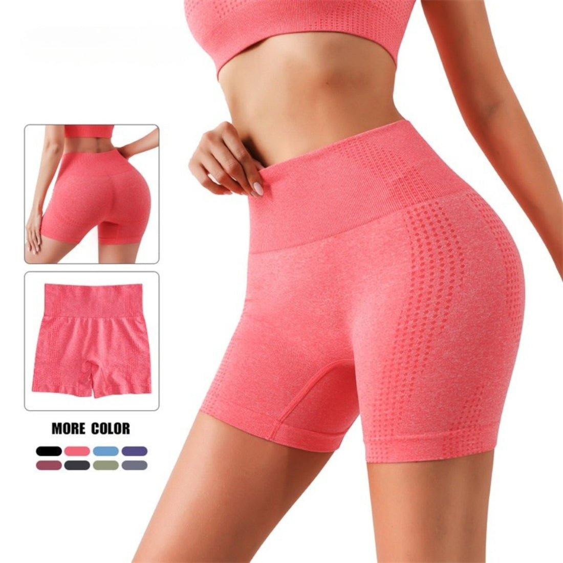 Women's High Waist Seamless Butt Lift Sport Panties Workout Shorts