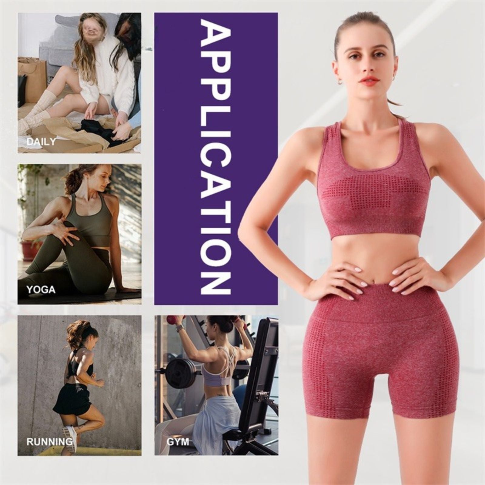 Women's High Waist Seamless Butt Lift Sport Panties Workout Shorts