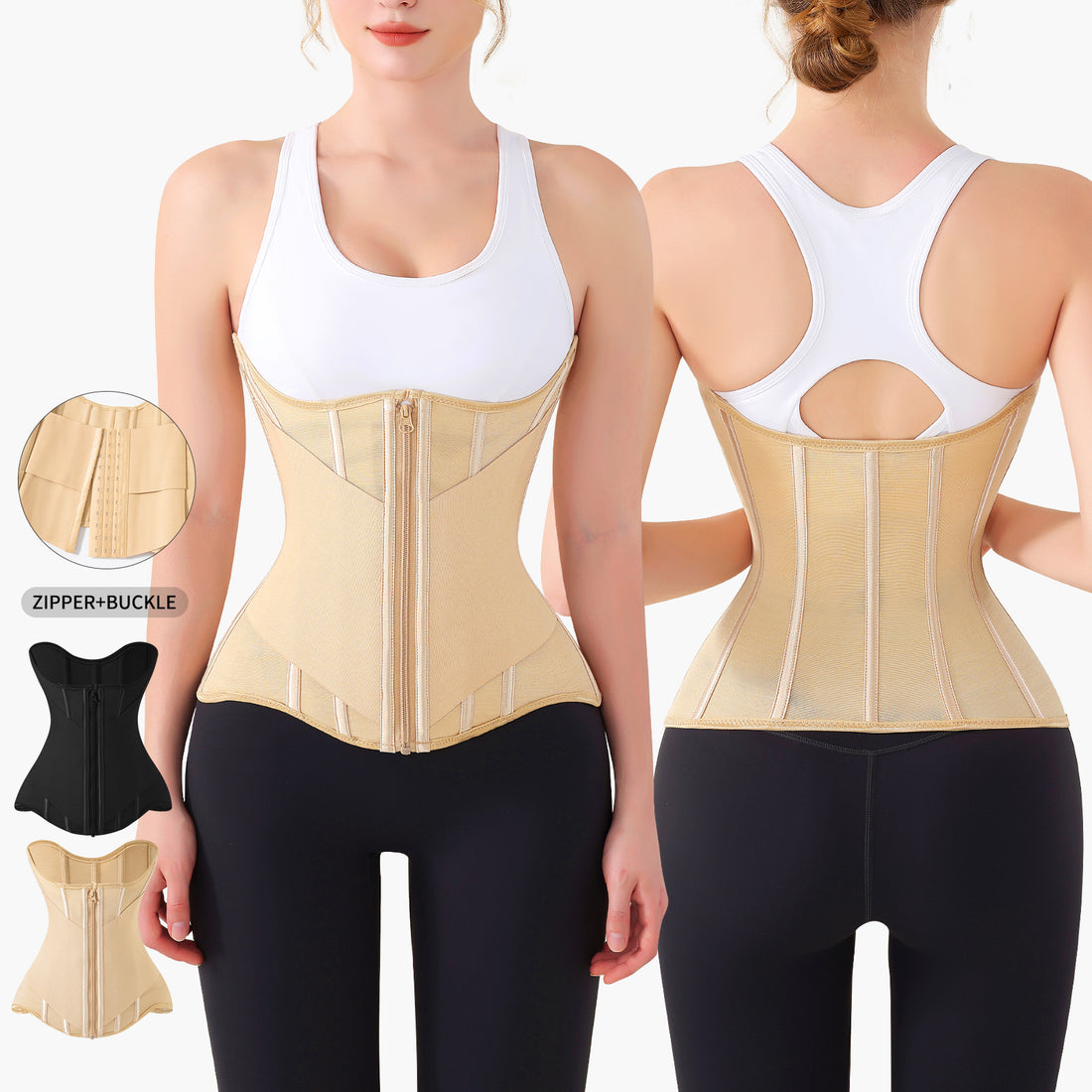Zipper Waist Trainer | Workout Waist Trainer | Iamskin.com
